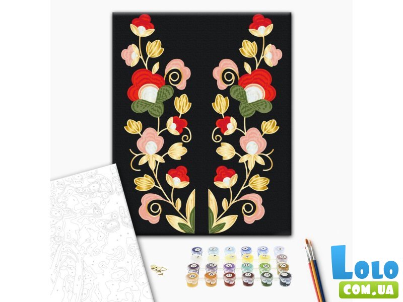 Картина по номерам Цветочная симфония, Brushme (40х50 см)
