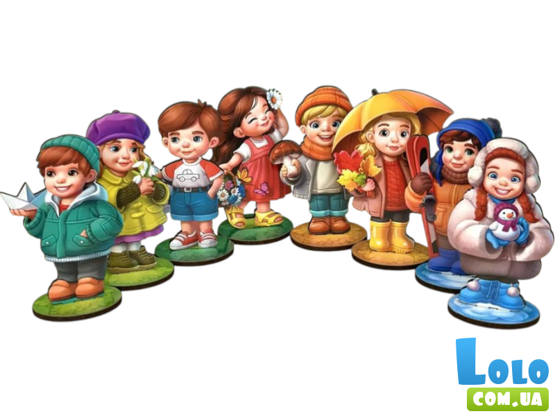 Развивающая игра на липучках Времена года, Ubee