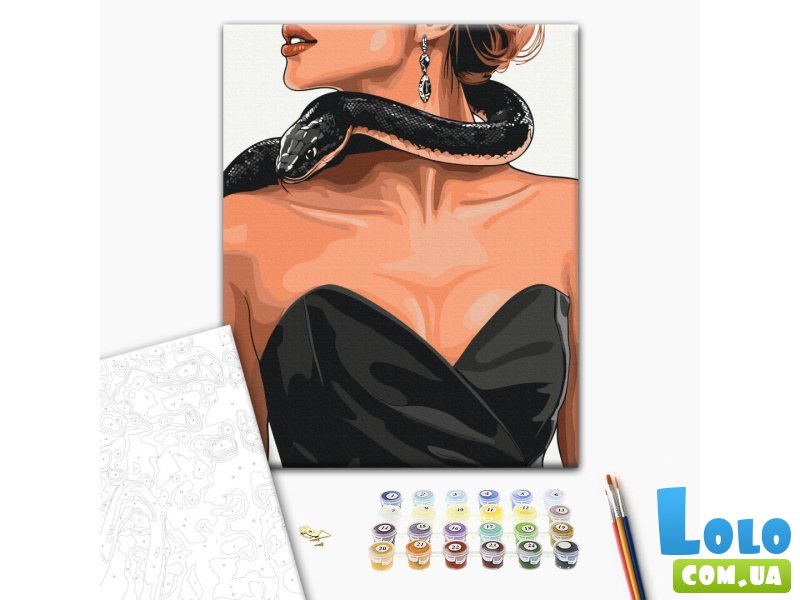 Картина по номерам Змеиная грация, Brushme (40х50 см)