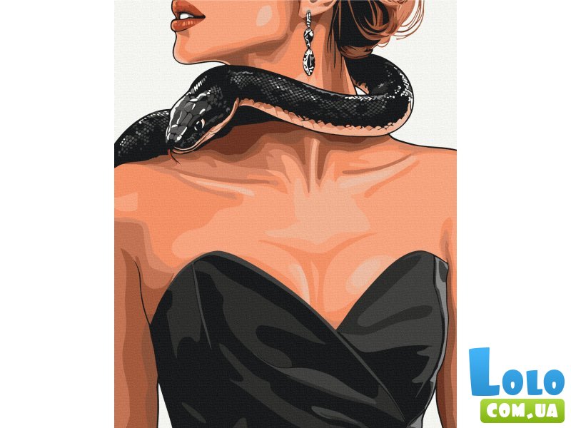 Картина по номерам Змеиная грация, Brushme (40х50 см)