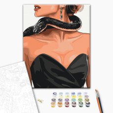 Картина по номерам Змеиная грация, Brushme (40х50 см)