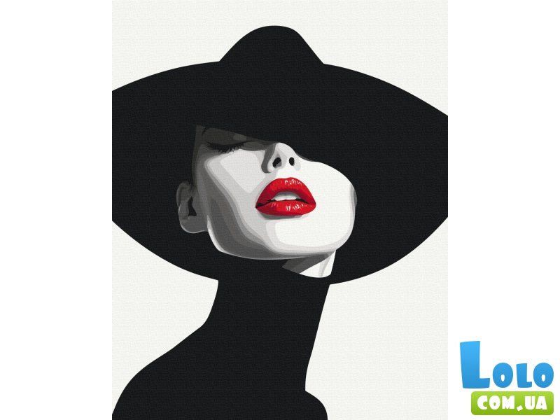 Картина по номерам Загадочная леди, Brushme (40х50 см)