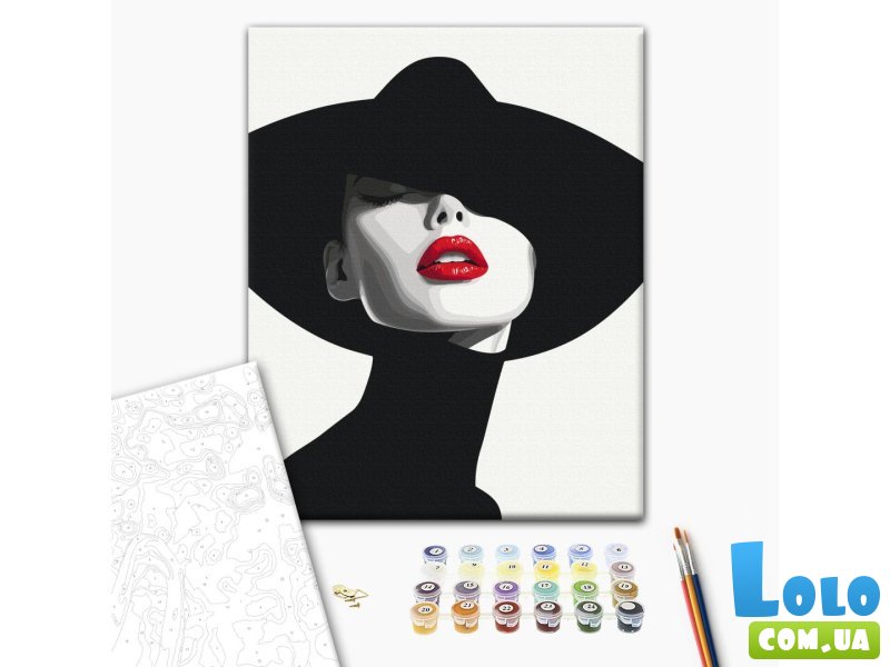 Картина по номерам Загадочная леди, Brushme (40х50 см)