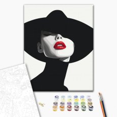Картина по номерам Загадочная леди, Brushme (40х50 см)