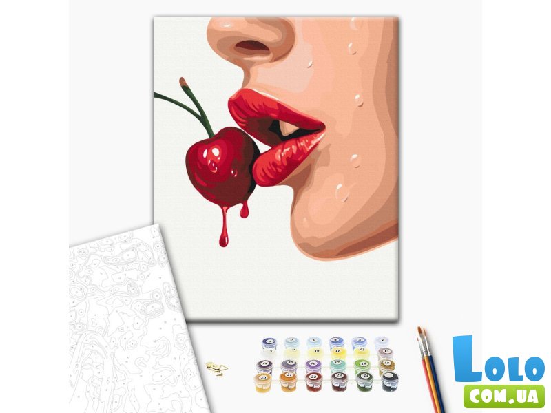 Картина по номерам Соблазнительный красный, Brushme (40х50 см)