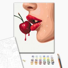 Картина по номерам Соблазнительный красный, Brushme (40х50 см)