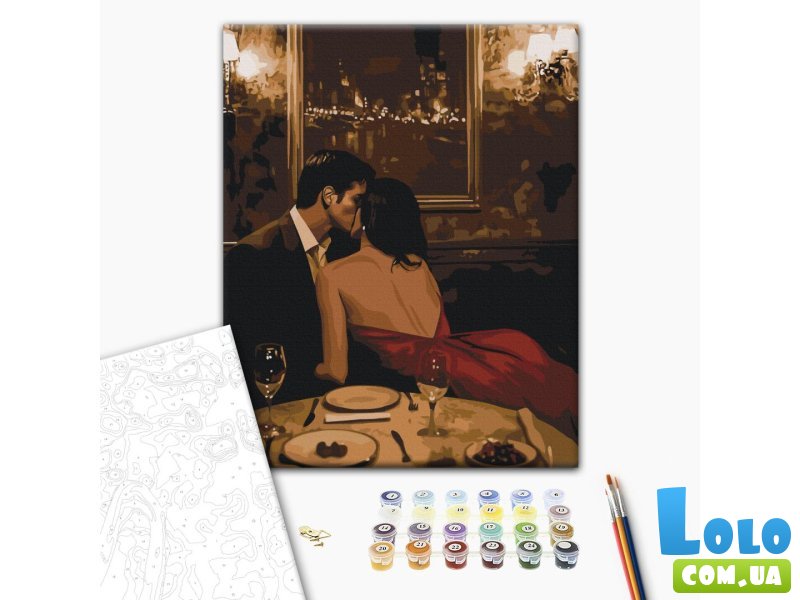 Картина по номерам В объятиях вечера, Brushme (40х50 см)