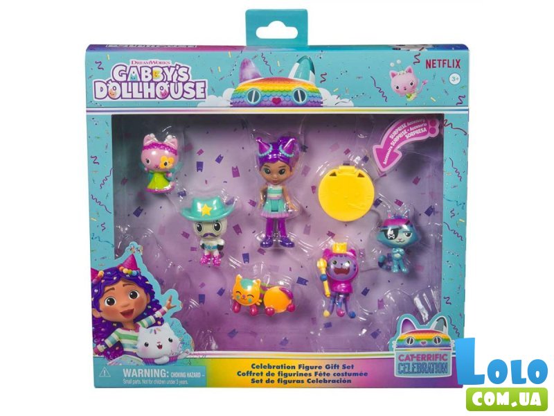 Набор фигурок Кукольный домик Габби: Вечеринка, Gabby's Dollhouse
