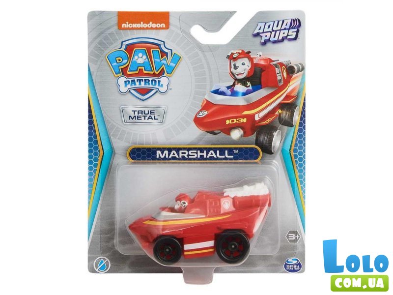 Металлический спасательный автомобиль с фигуркой Маршал, Spin Master
