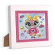 Набор для создания картины в рамке Сова со стразами, Craze