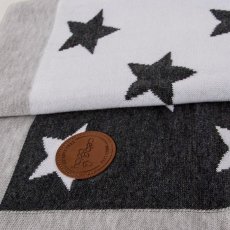 Вязаный плед Stars, Ceba Baby (grey)