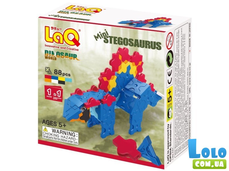 Конструктор Мини Стегозавр, LAQ (150301), 88 дет.