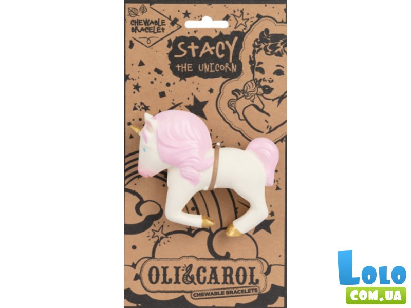 Игрушка на руку-прорезыватель Единорог Стейси, Oli&Carol
