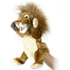 Мягкая игрушка на руку Лев, Hansa, 28 см