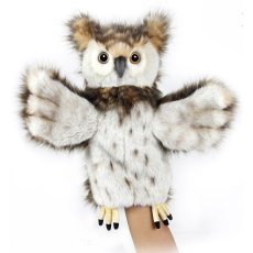 Мягкая игрушка на руку Сова, Hansa, 34 см