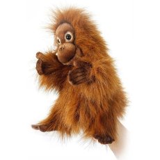 Мягкая игрушка на руку Малыш орангутанг, Hansa, 25 см