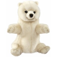 Мягкая игрушка на руку Полярный медведь, Hansa, 31 см