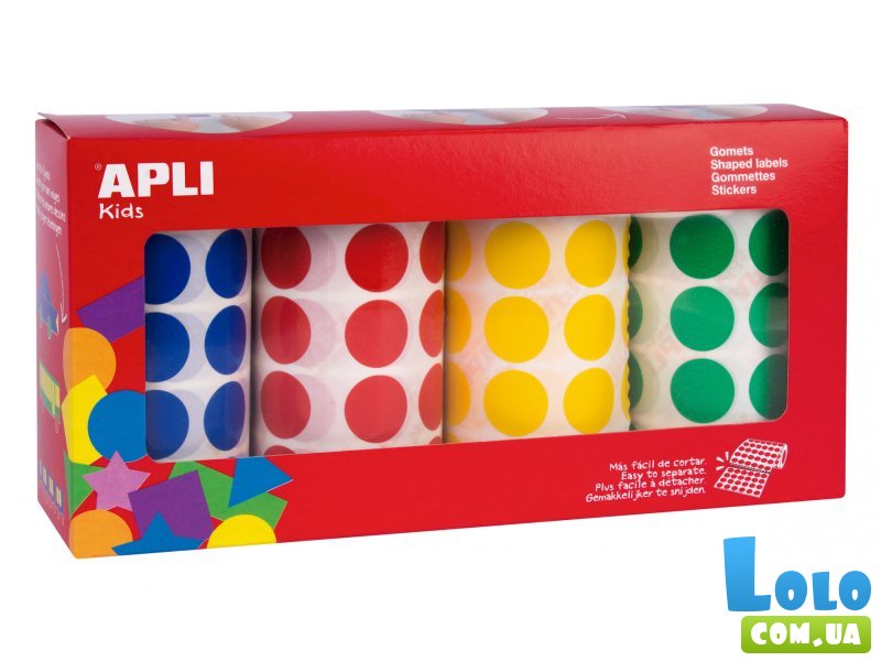 Набор лент с цветными наклейками, Apli Kids