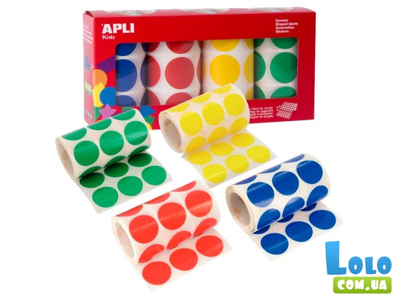 Набор лент с цветными наклейками, Apli Kids