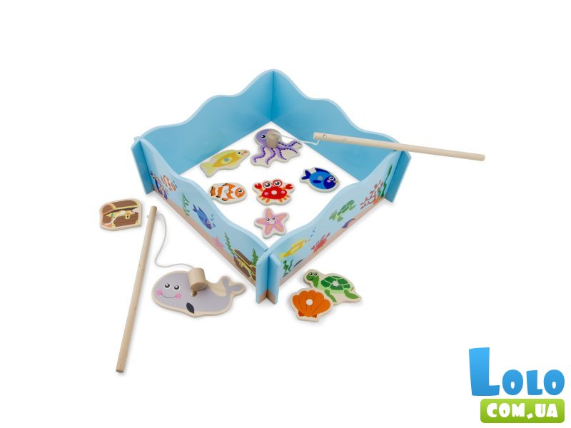 Деревянная магнитная игра Рыбалка, New Classic Toys