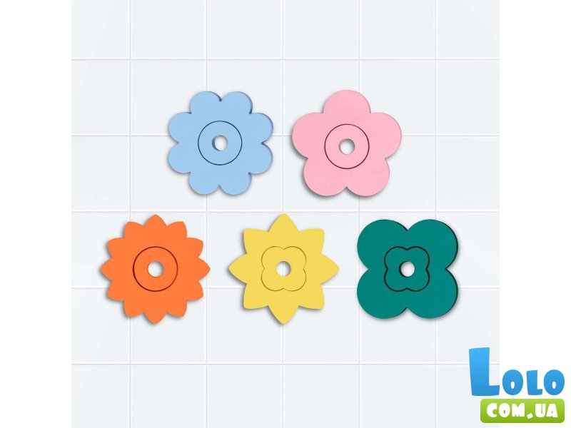 Игрушка для ванной Пазл-головоломка Цветы, Quut