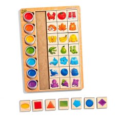 Сортер деревянный: Ассоциации - цвета 3, Ubee