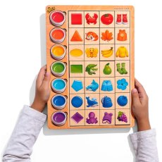 Сортер деревянный: Ассоциации - цвета 3, Ubee