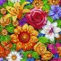 Алмазная мозаика Цветочная нежность, Brushme (25х25 см)