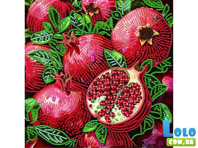Алмазная мозаика Сочные гранаты, Brushme (25х25 см)