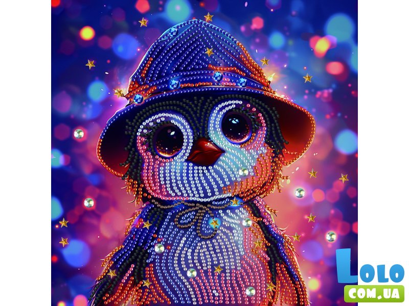 Алмазная мозаика Милый пингвин, Brushme (25х25 см)