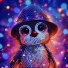 Алмазная мозаика Милый пингвин, Brushme (25х25 см)