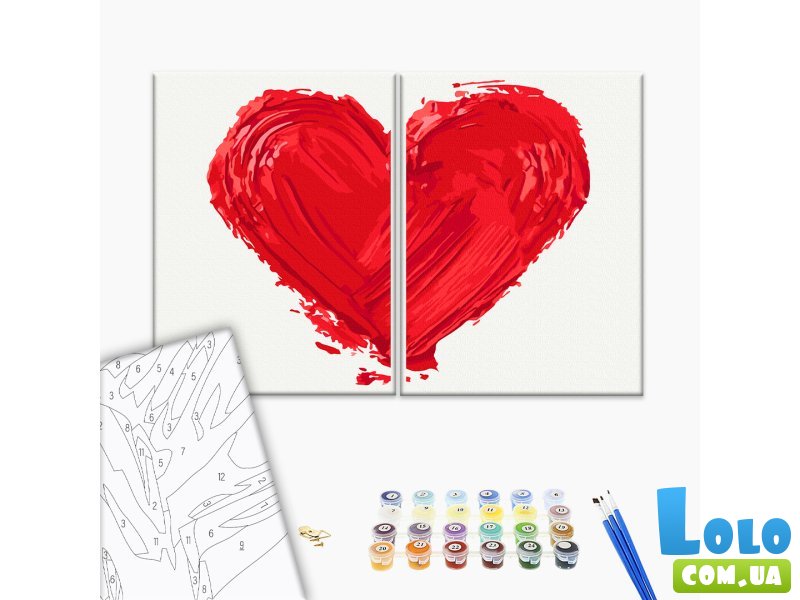 Картина по номерам Отпечаток любви, Brushme (30х40 см)