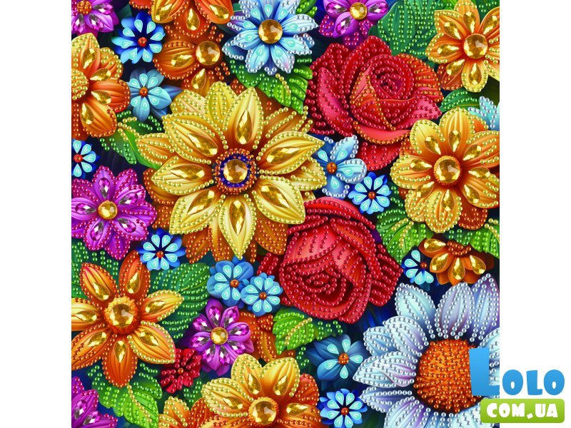 Алмазная мозаика Цветочная коллекция, Brushme (25х25 см)
