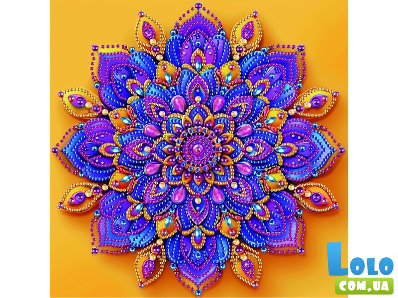 Алмазная мозаика Нежный цветок, Brushme (25х25 см)