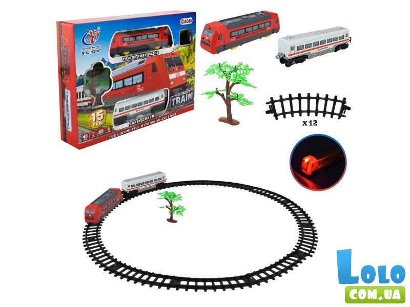 Железная дорога с локомотивом