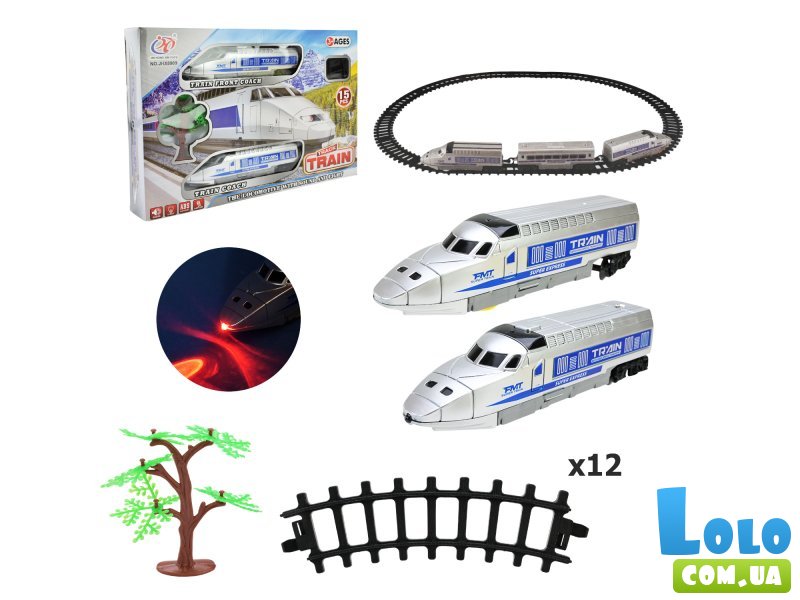 Железная дорога с локомотивом