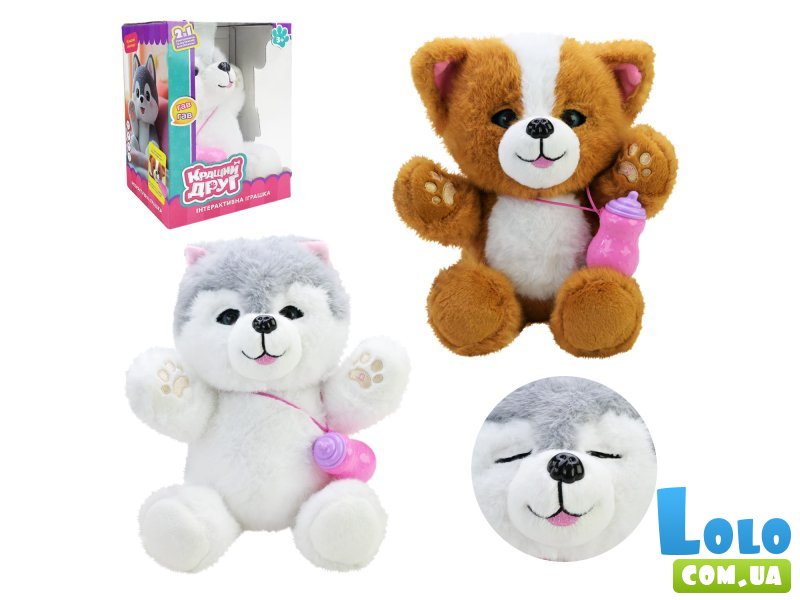 Мягкая интерактивная игрушка Собачка (в ассортименте)