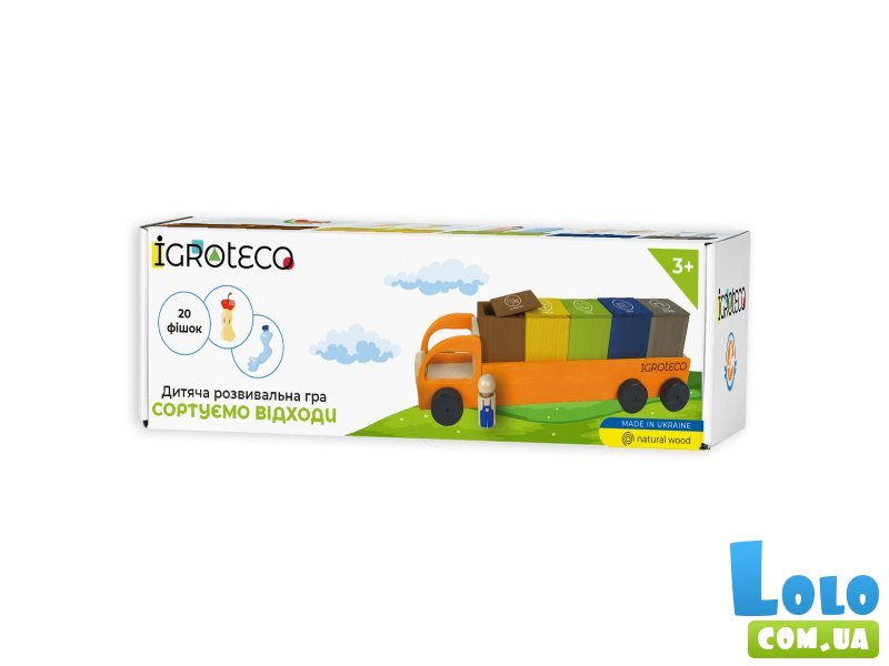 Настольная развивающая игра Сортируем отходы, Igroteco