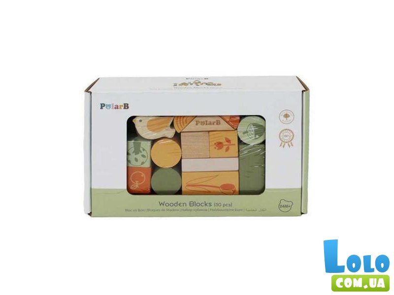 Деревянные кубики Зеленый лес, PolarB