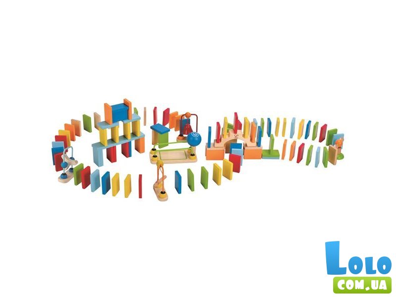Динамический конструктор Эффект домино Динамо, Hape (E1042), 107 дет.