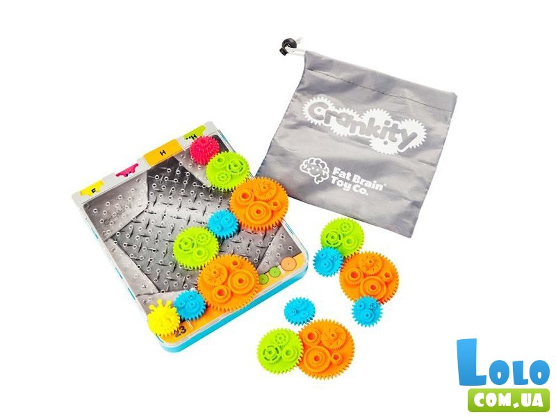 Игра-головоломка Разноцветные шестерни, Fat Brain Toys