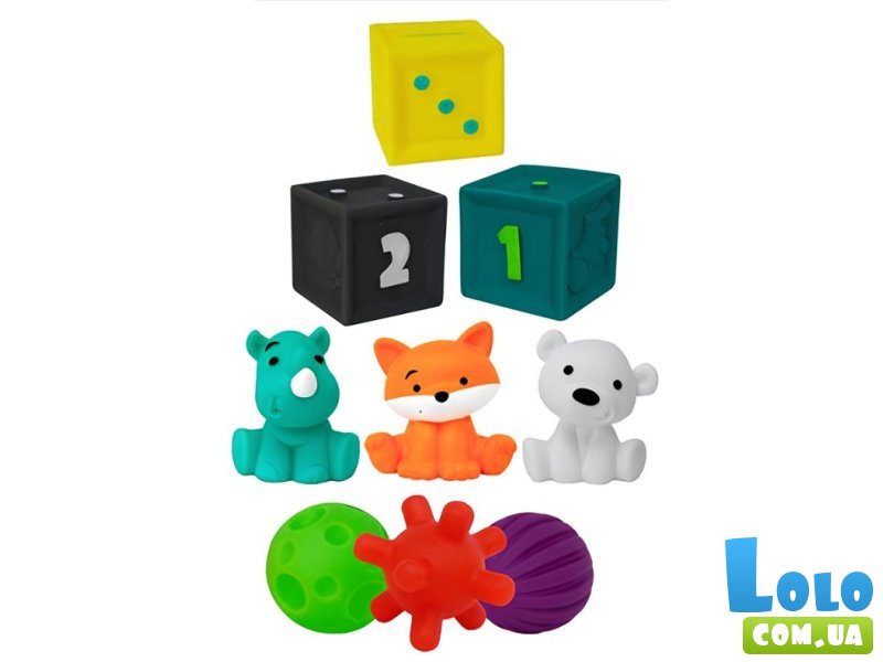 Набор развивающих игрушек в тубусе, Infantino