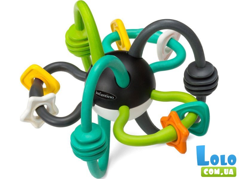 Развивающая гибкая погремушка Кусь-кусь, Infantino