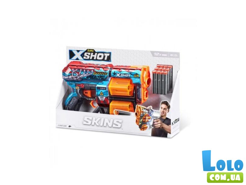 Скорострельный бластер X-Shot Skins Dread Apocalypse, Zuru