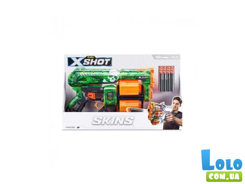Скорострельный бластер X-Shot Skins Dread Camo, Zuru