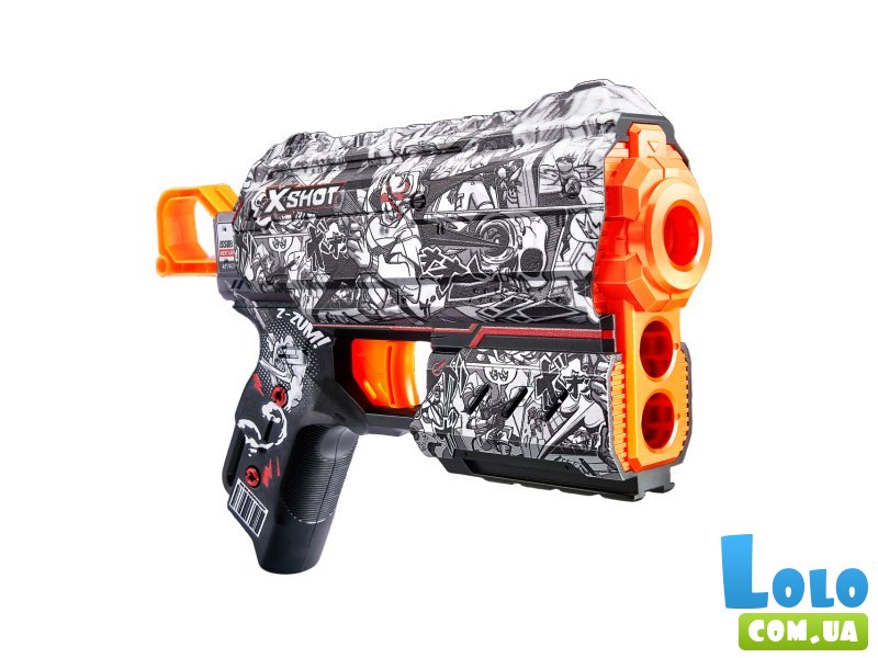 Скорострельный бластер X-Shot Skins Flux Illustrate, Zuru