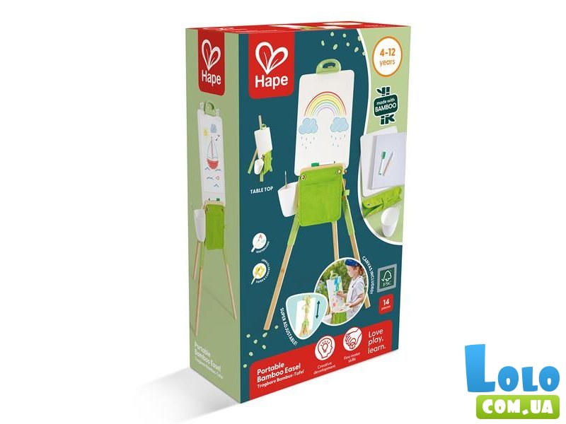Бамбуковый мольберт портативный, Hape