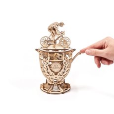 Деревянный механический конструктор Автоматон Велосипедист, Ugears (70148), 189 дет.
