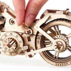 Деревянный механический конструктор Байк, Ugears (70051), 189 дет.