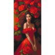 Картина по номерам Соблазн в красном, Art Craft (40х80 см)